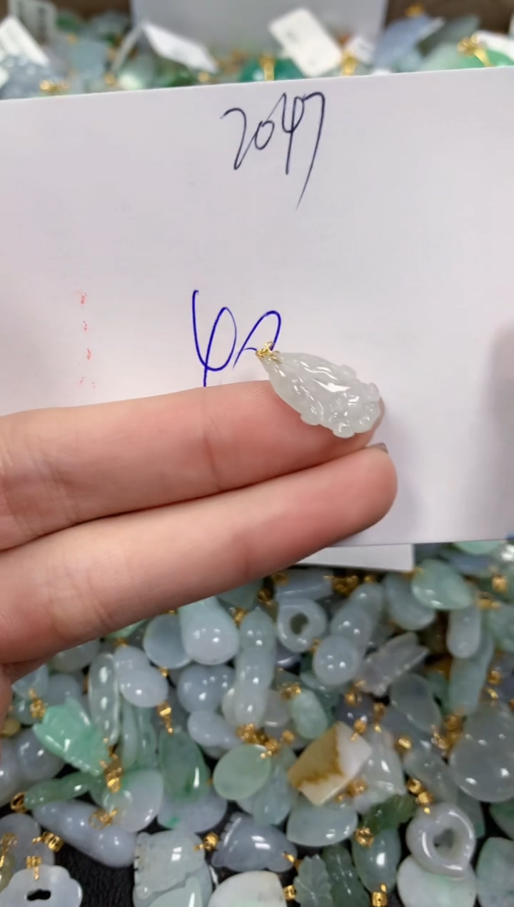 【闪购商品】翡翠颈饰18K金镶嵌 天然翡翠A货1