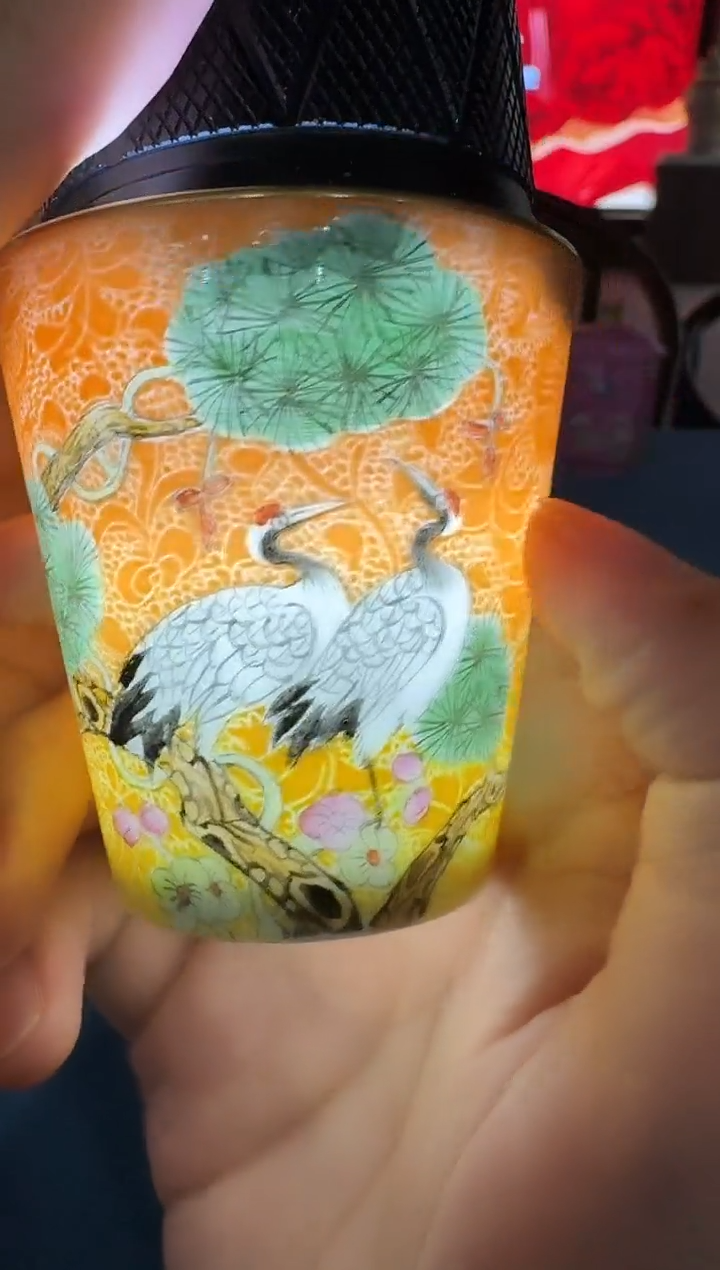 杯子D9/渐变扒花主人杯——————