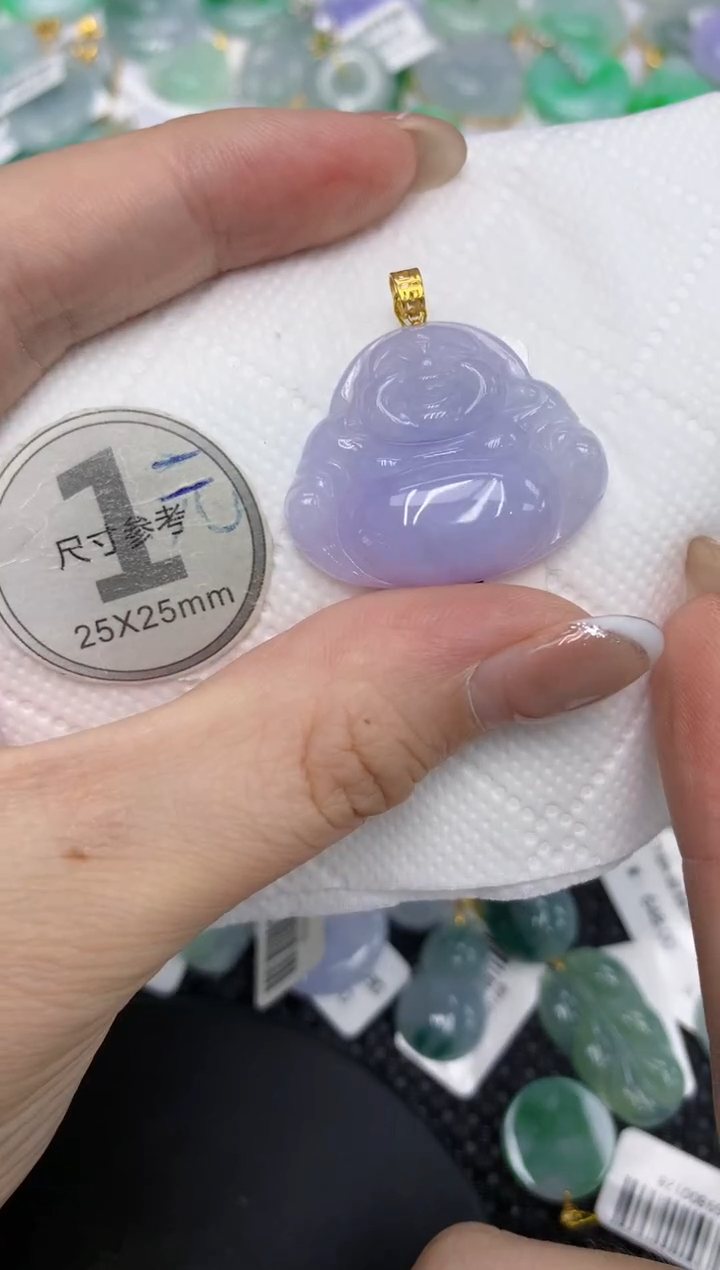 颈饰18K金镶嵌翡翠111111