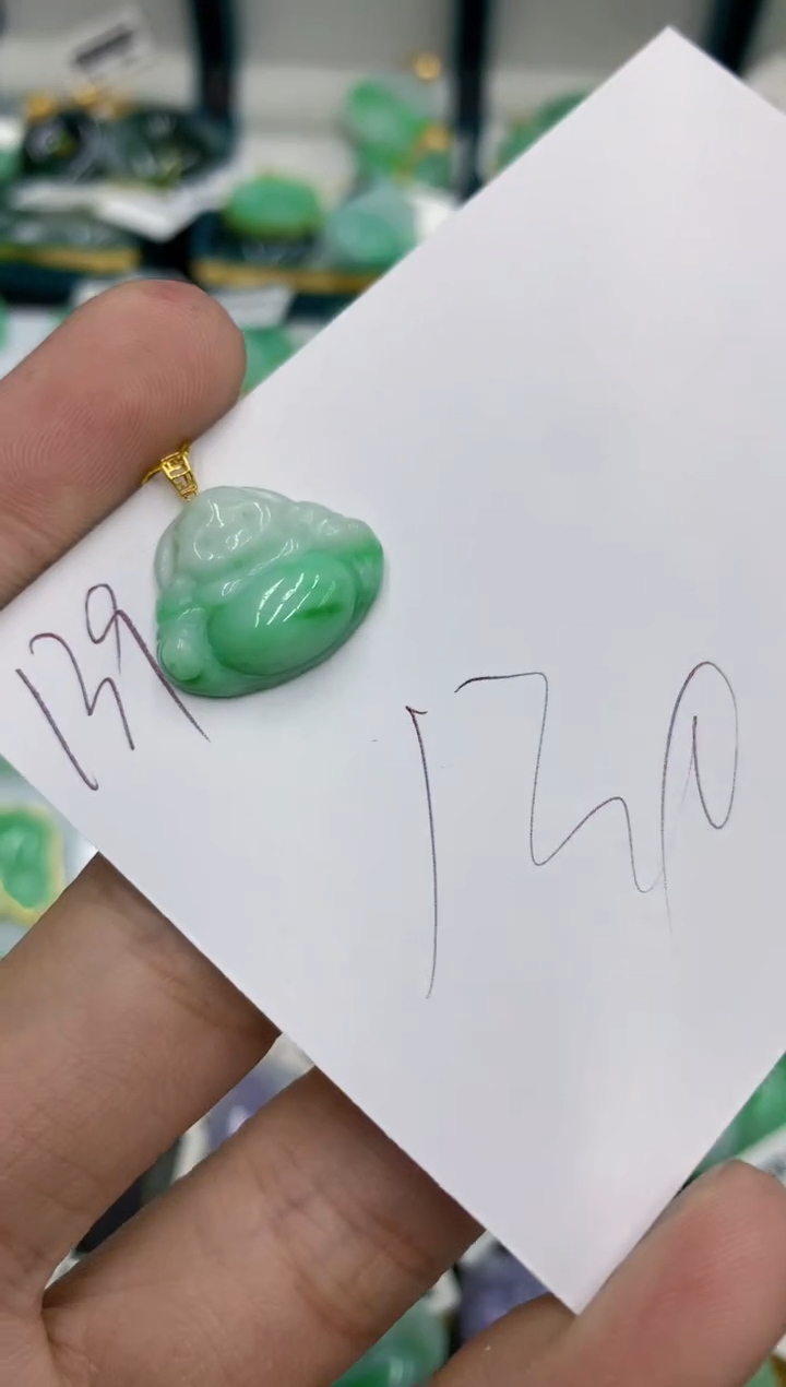 【闪购商品】翡翠颈饰18K金镶嵌号链接111111