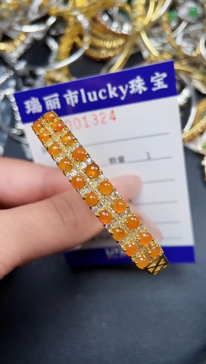 【闪购商品】翡翠颈饰银S925镶嵌1324