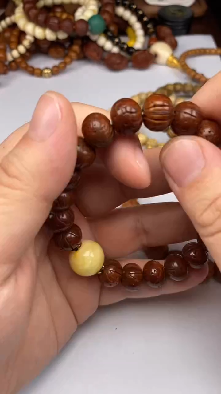 【闪购商品】桃核手串桃核单圈