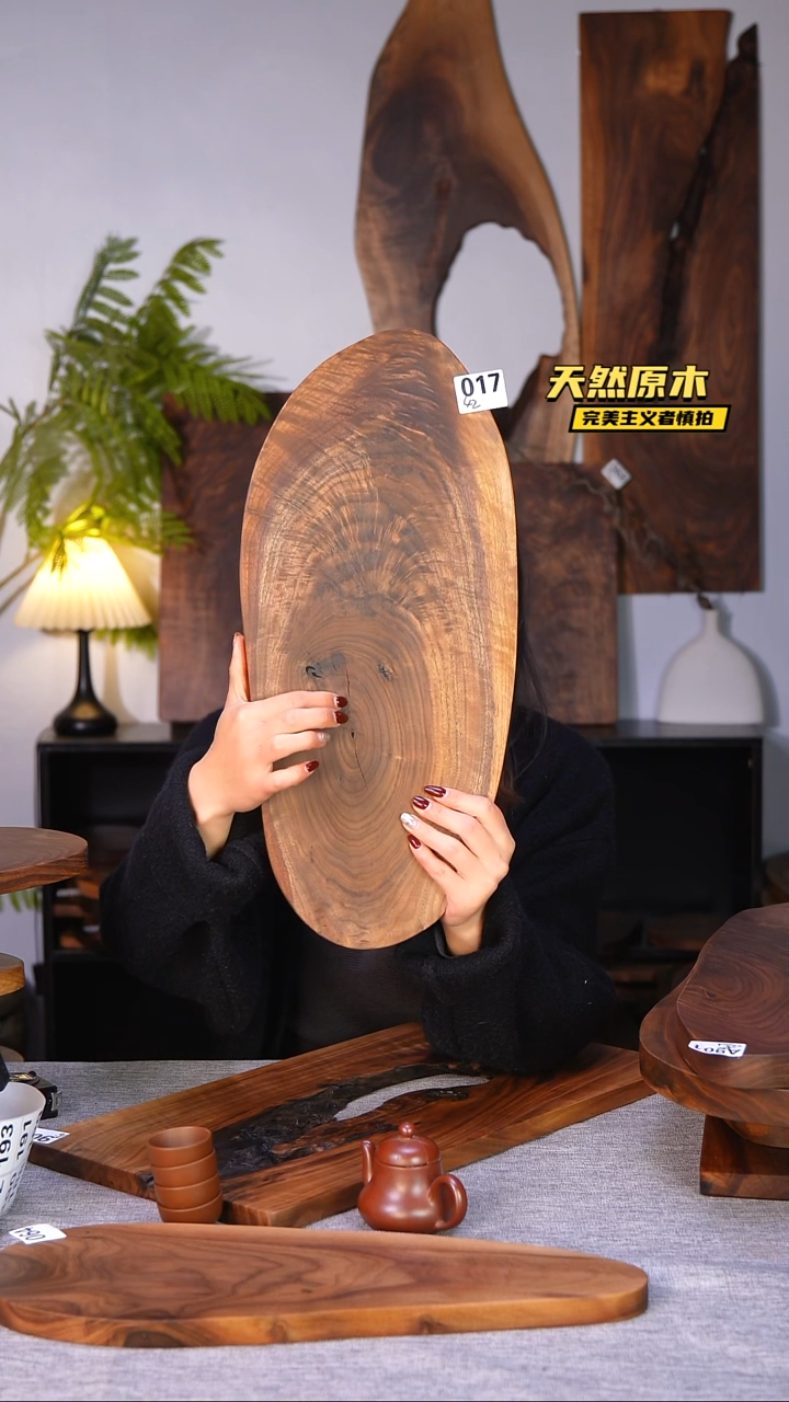 木北美黑胡桃原木.干裂疤结不属于商品质量问题完美主义者慎拍