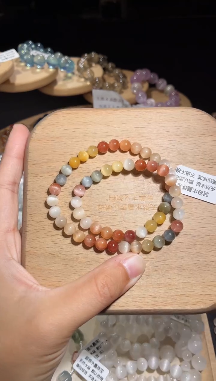 未镶嵌手链水晶7号多样性发一L 6+