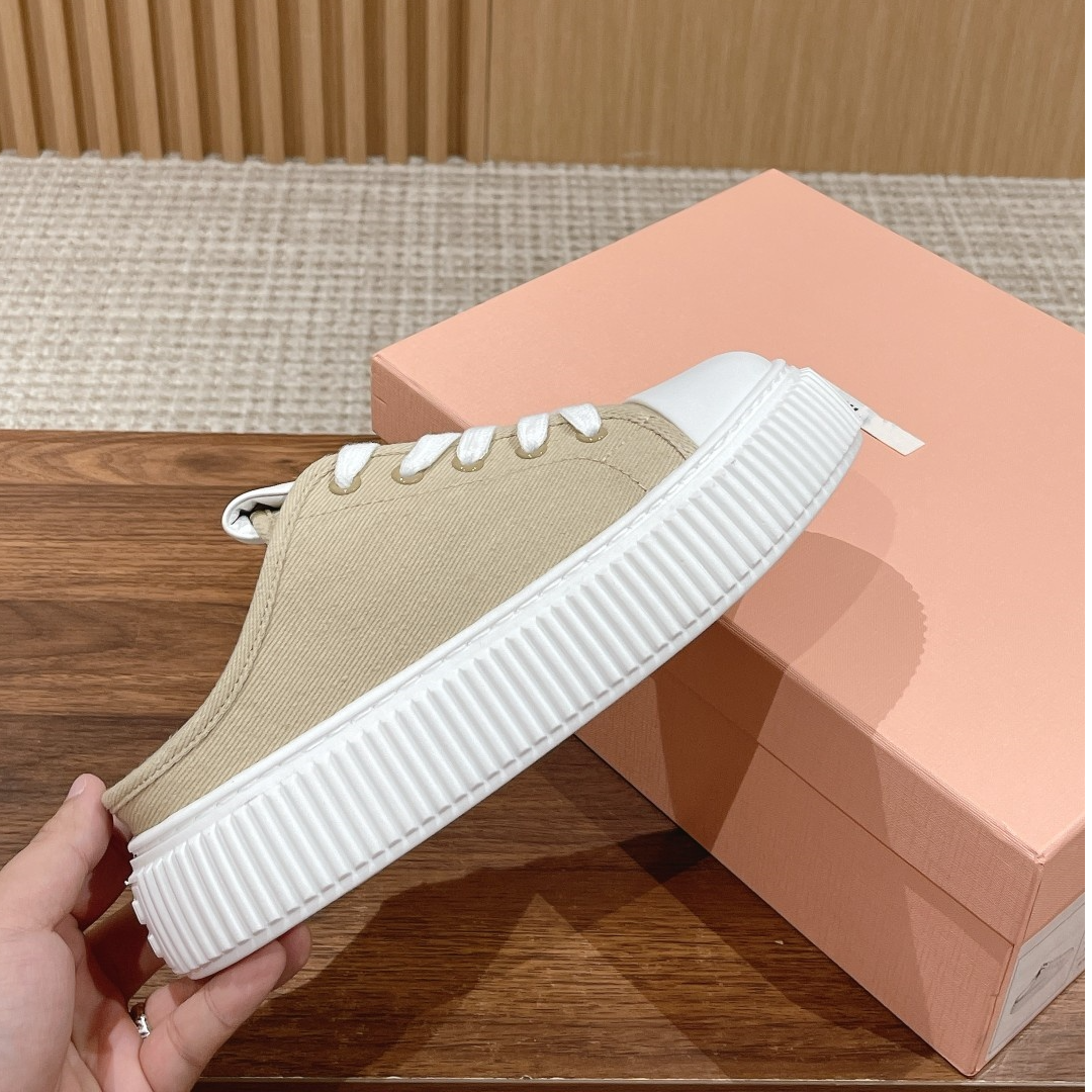 帆布饼干鞋新款复古时尚厚底饼干小白鞋女士