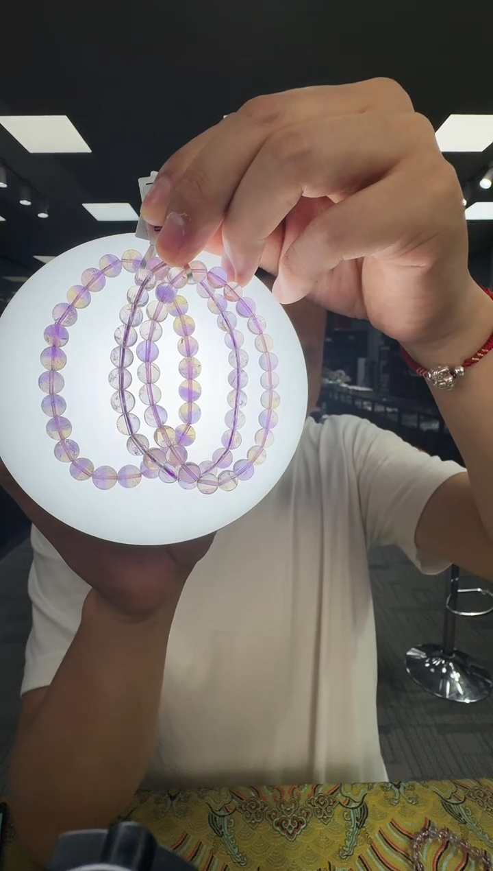 水晶手链未镶嵌6891CK 约7mm多样式发一件