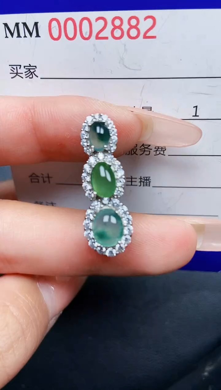 【闪购商品】翡翠颈饰银S925镶嵌2882