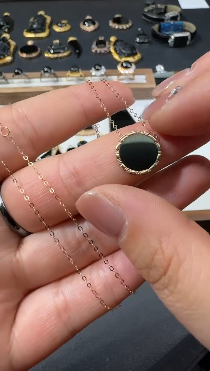 【闪购商品】翡翠颈饰18K金镶嵌S0224-S2-17多样性一件