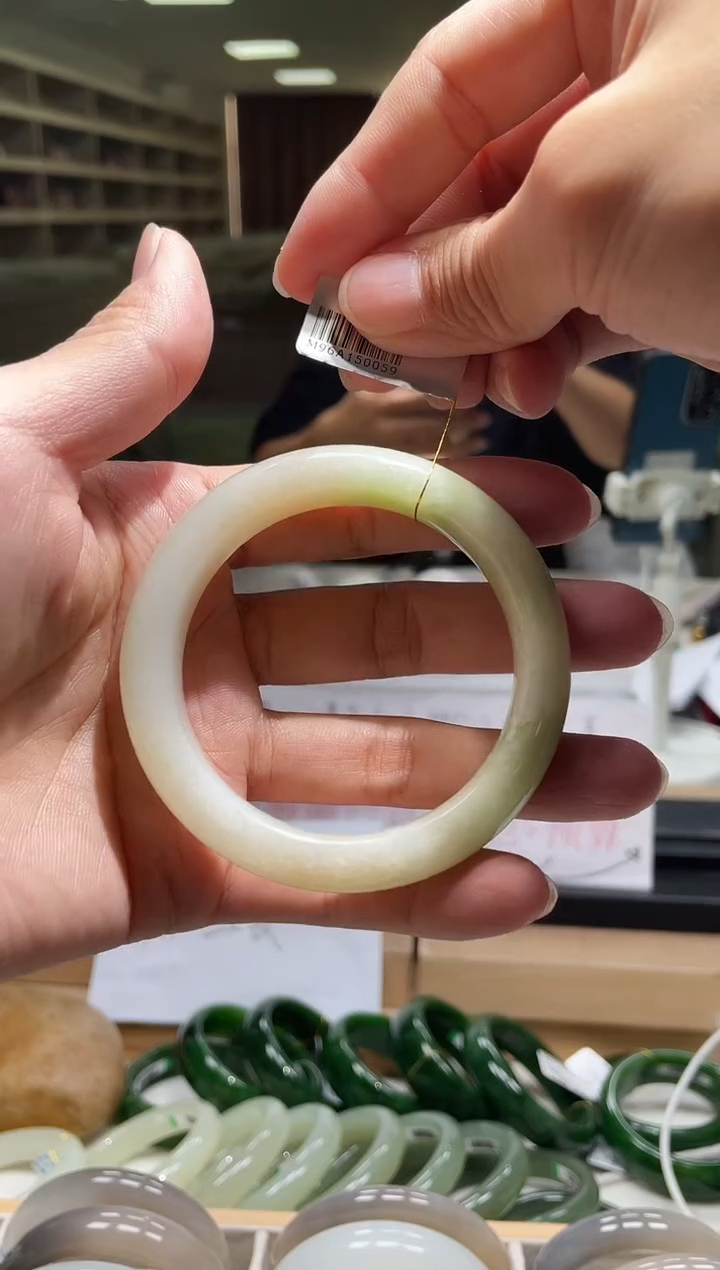 未镶嵌手镯和田玉56-57圈口 0059