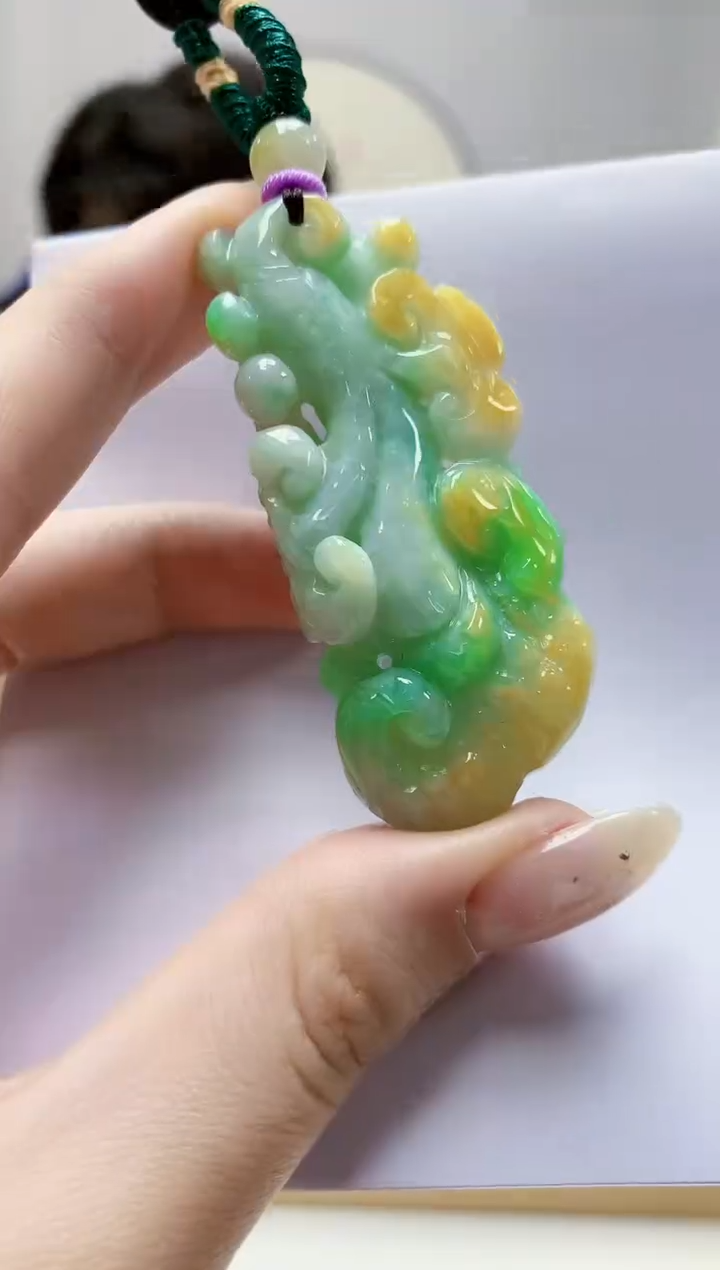 未镶嵌定制翡翠5145jw-毛货挂件83