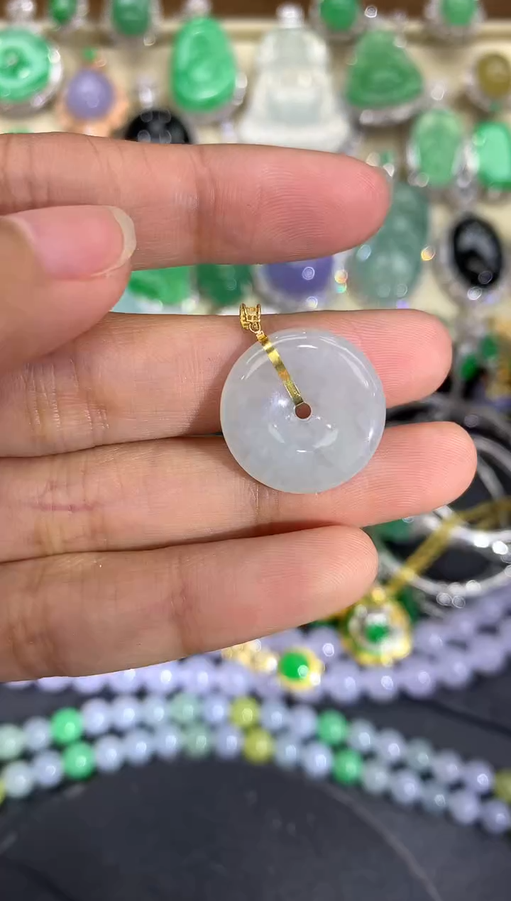 【闪购商品】翡翠颈饰18K金镶嵌134-中国好珍宝