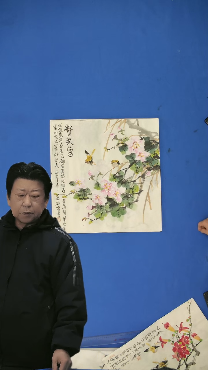 【闪购商品】国画花鸟  赞芙蓉50*50 