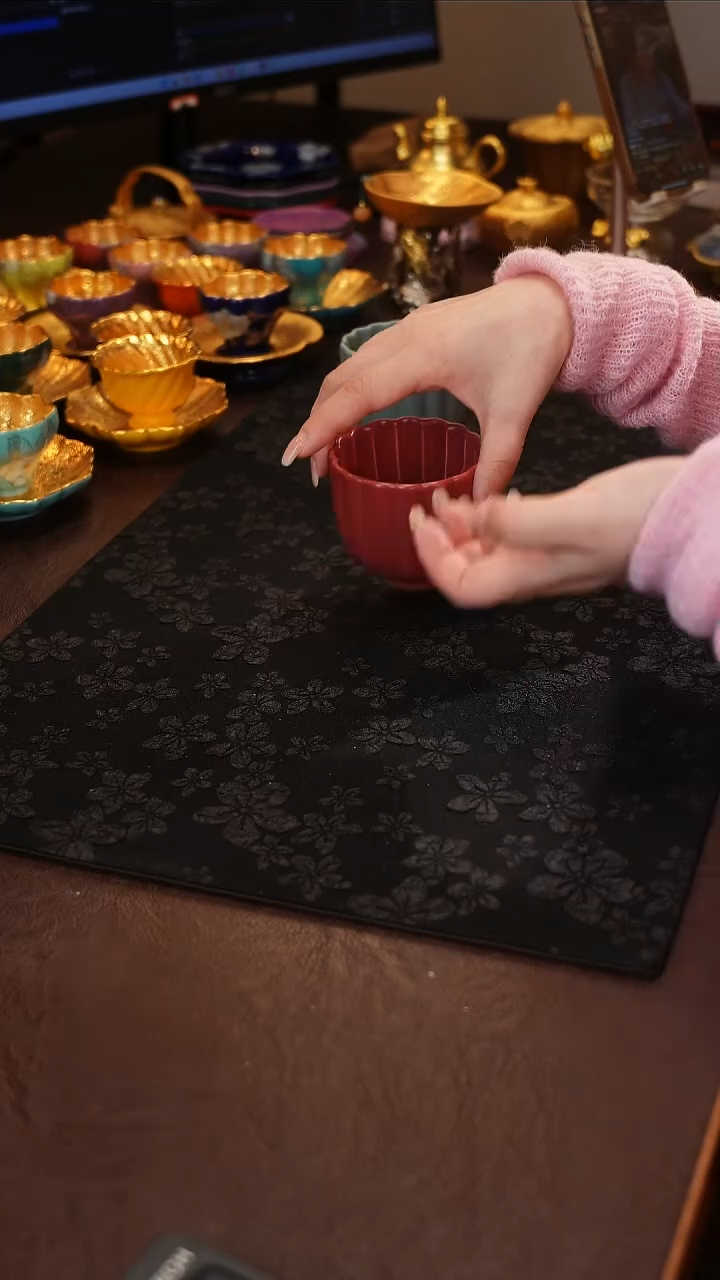 茶杯紫砂【宜景窑系列】晨露