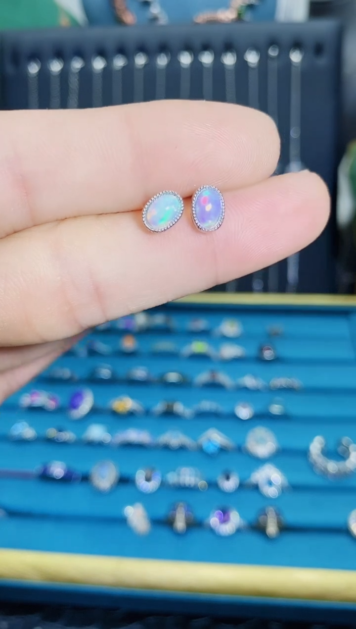 【闪购商品】欧泊珠宝奇石银S925镶嵌1121