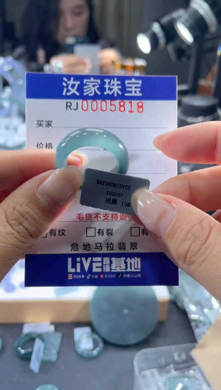 未镶嵌挂件翡翠5818