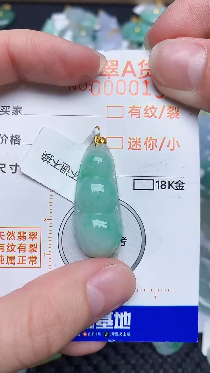 【闪购商品】翡翠颈饰18K金镶嵌45345345
