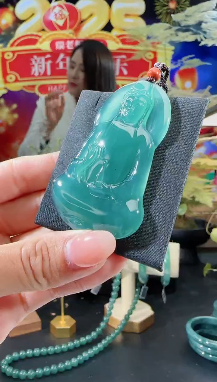 【闪购商品】翡翠吊坠(不含链)未镶嵌观音