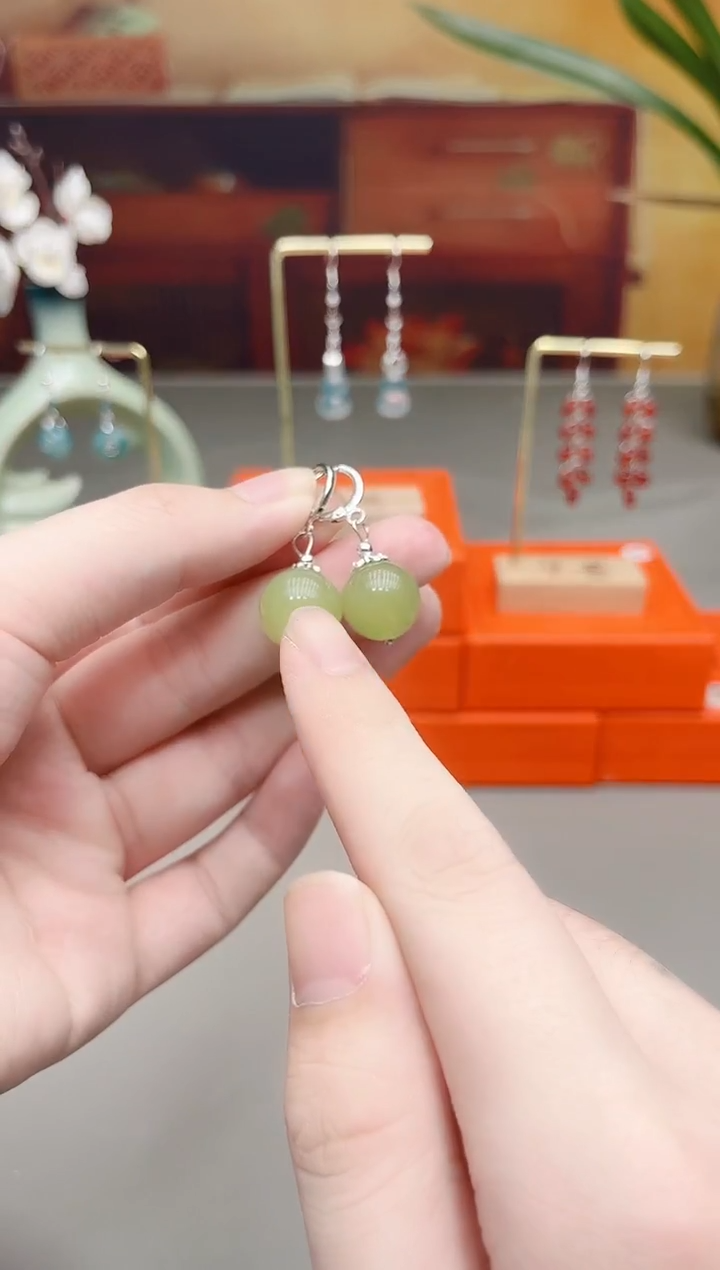 未镶嵌东陵石耳饰M18