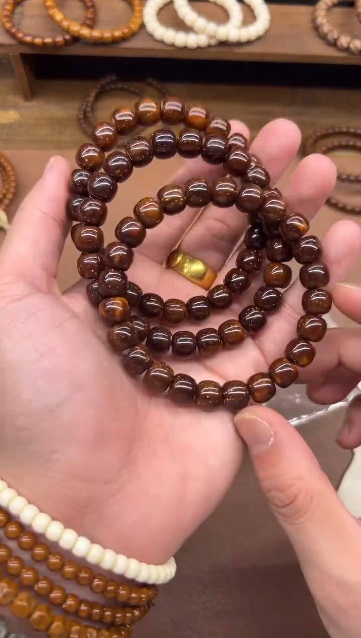 手串紫金鼠A893 咖皮卡1.0实心