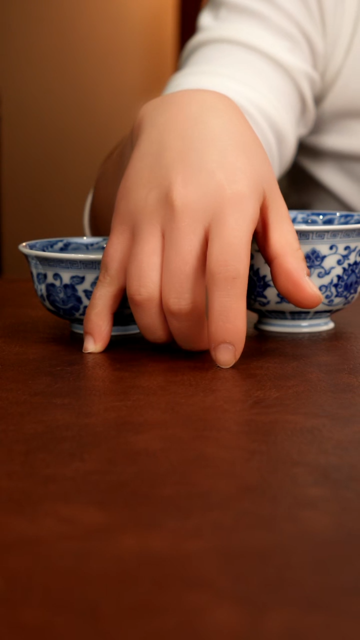 摆件陶春***里景德镇瓷器，青花瓷手绘茶具~