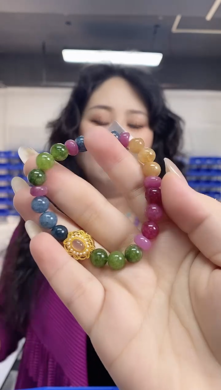 手串未镶嵌碧玺多样性发其一颜色微差