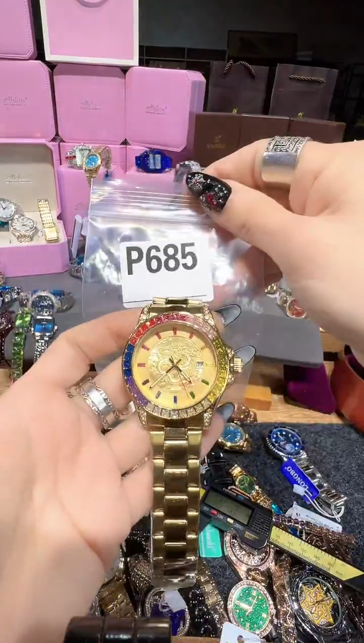 石英机芯不锈钢不锈钢直播定闪专用