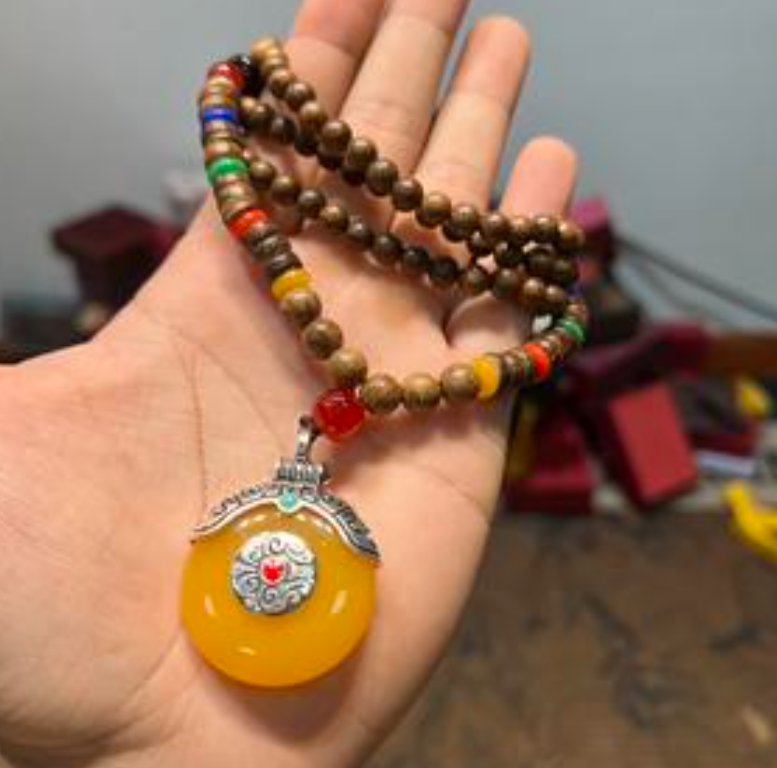 鸡翅木毛衣链手串无礼盒S0489