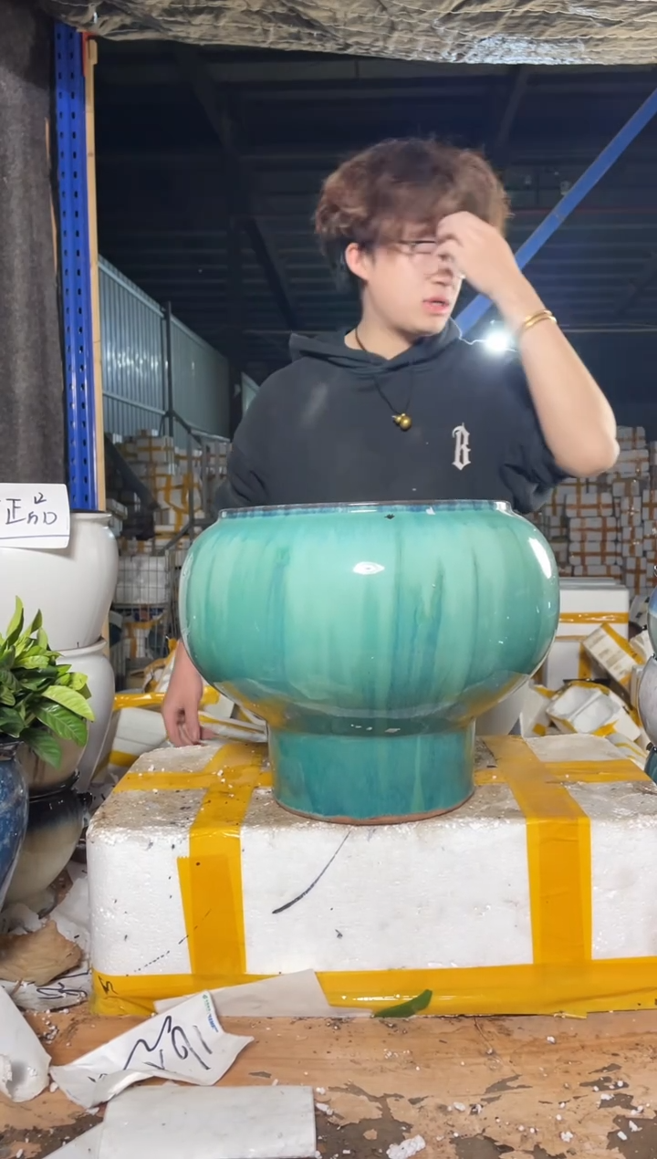 紫砂花盆宜兴紫砂粗陶花盆24-25