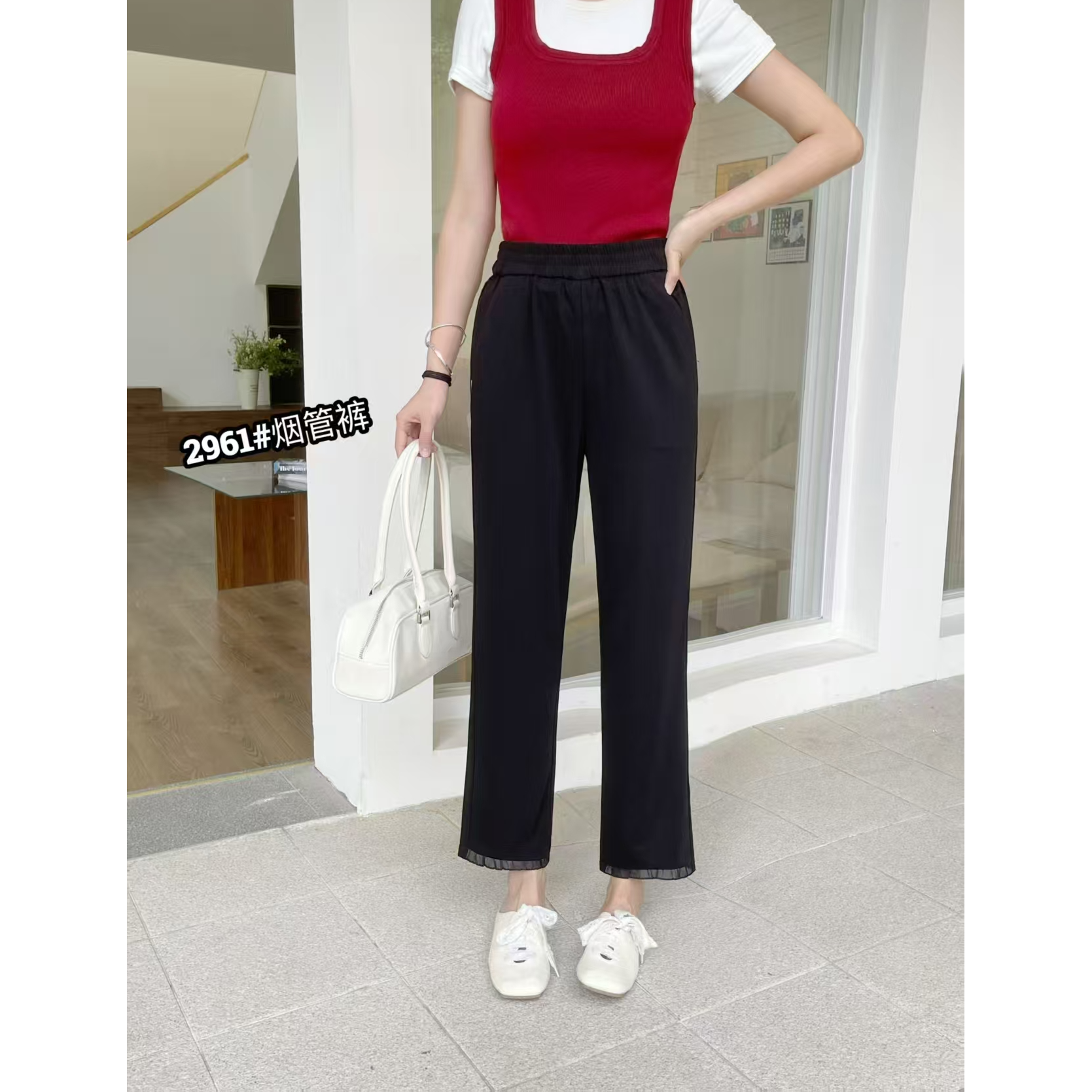 夏款百搭烟管裤2961