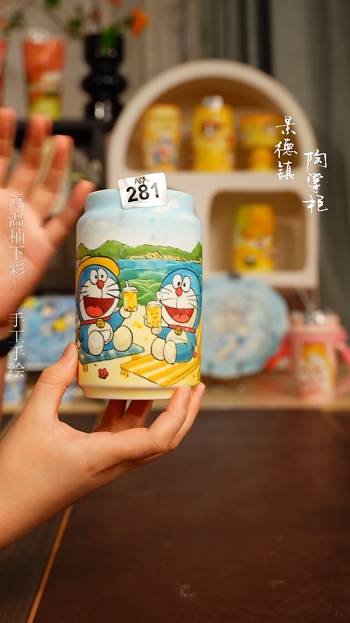 景德镇高温釉下彩纯手工手绘281