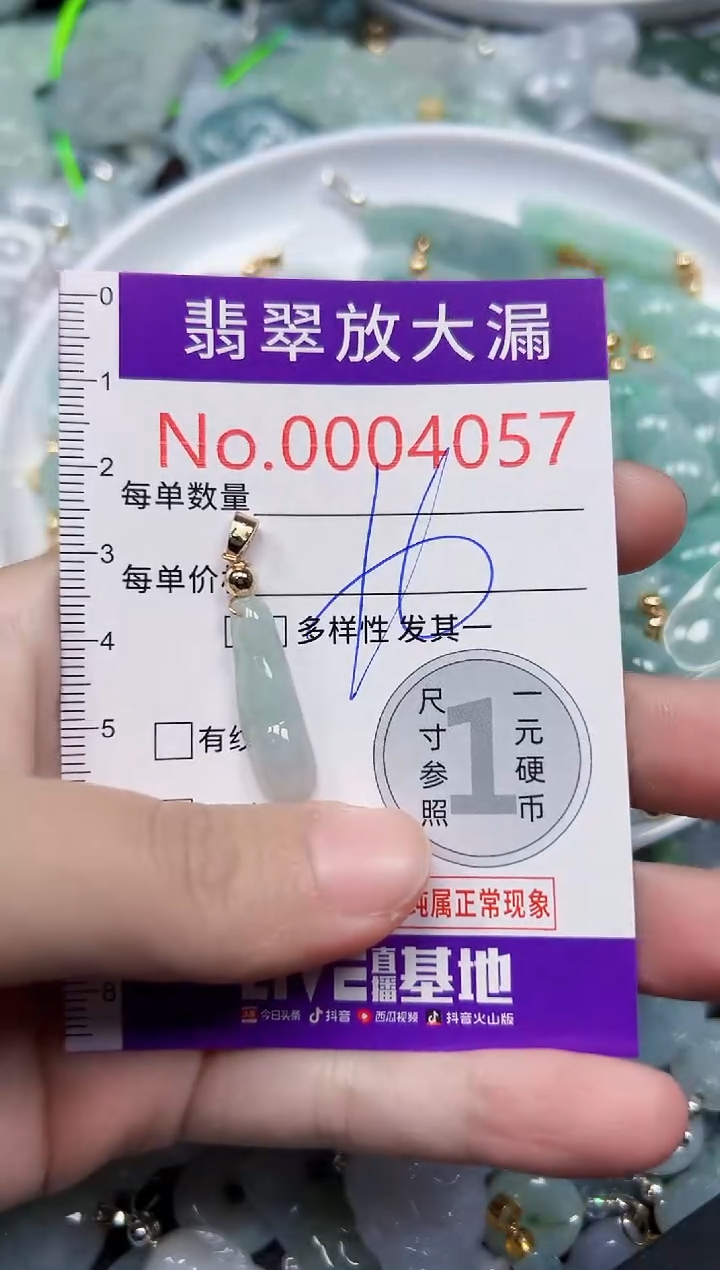 颈饰未镶嵌翡翠4057