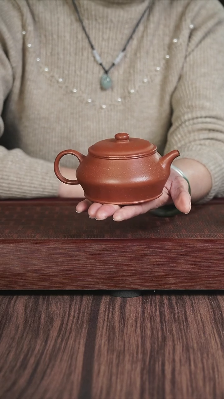 【闪购商品】紫砂茶壶红降坡 曼殊