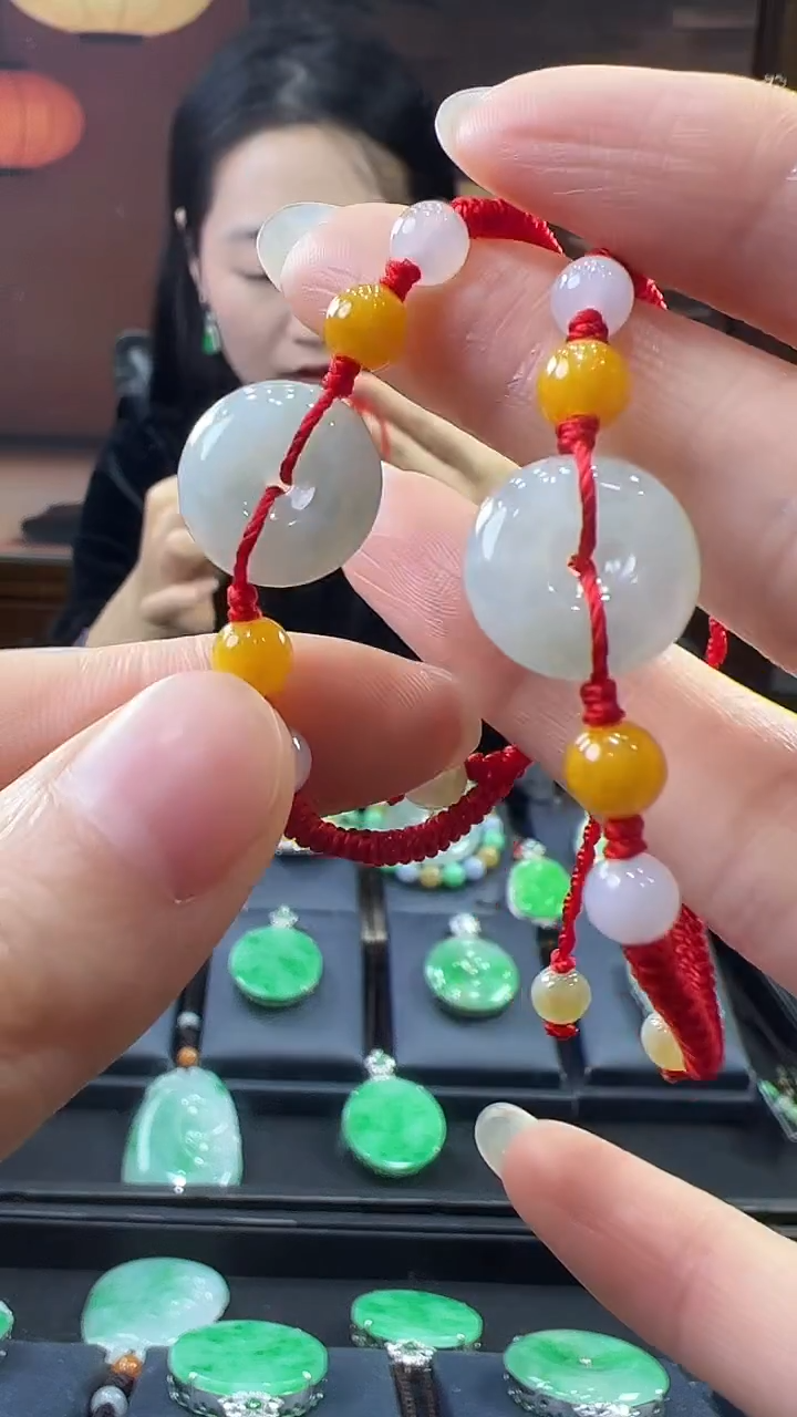 未镶嵌挂件翡翠儿童手绳（多样性发其一）