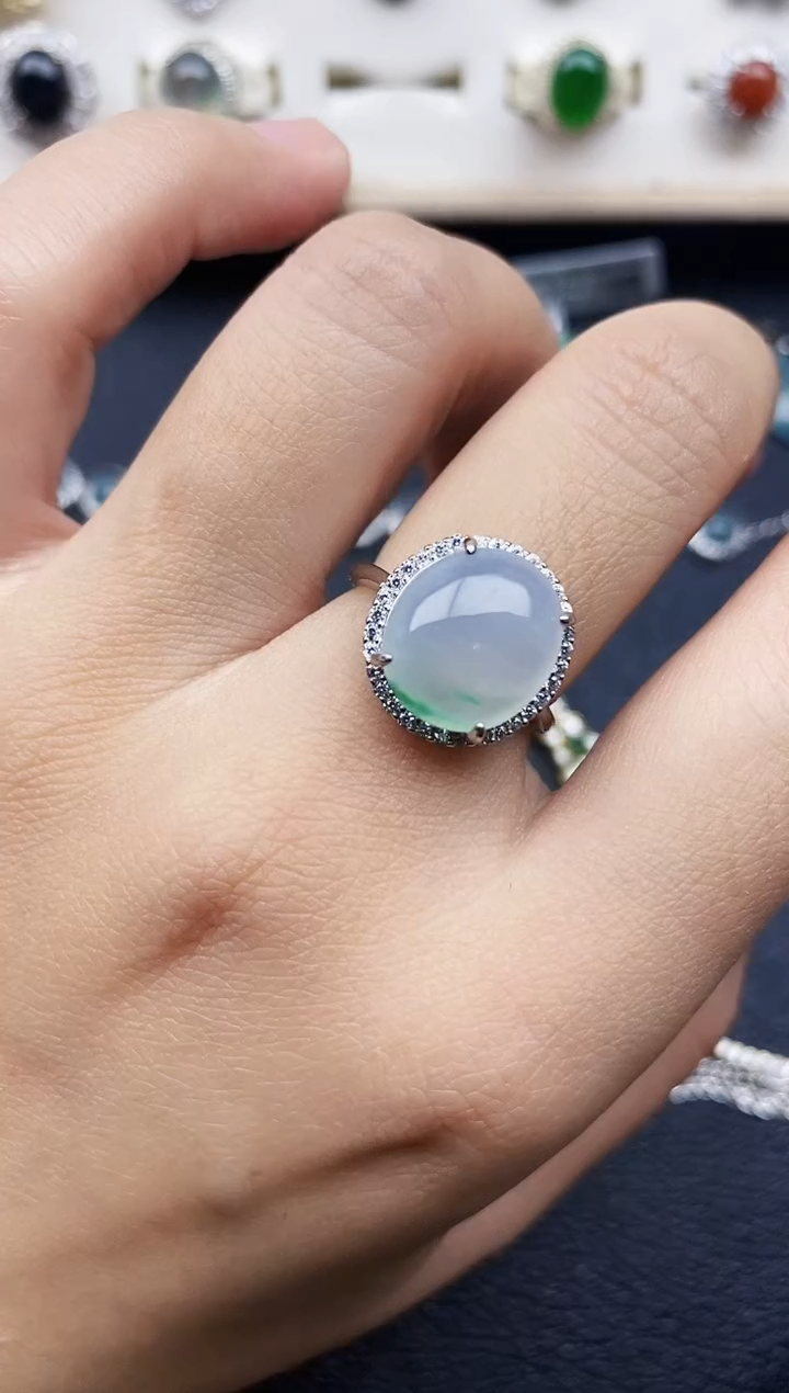 【闪购商品】翡翠戒指银S925镶嵌11111