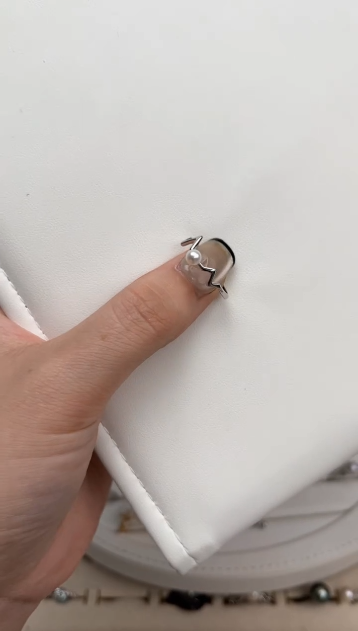 【闪购商品】淡水珍珠戒指银S925镶嵌S925淡水戒指