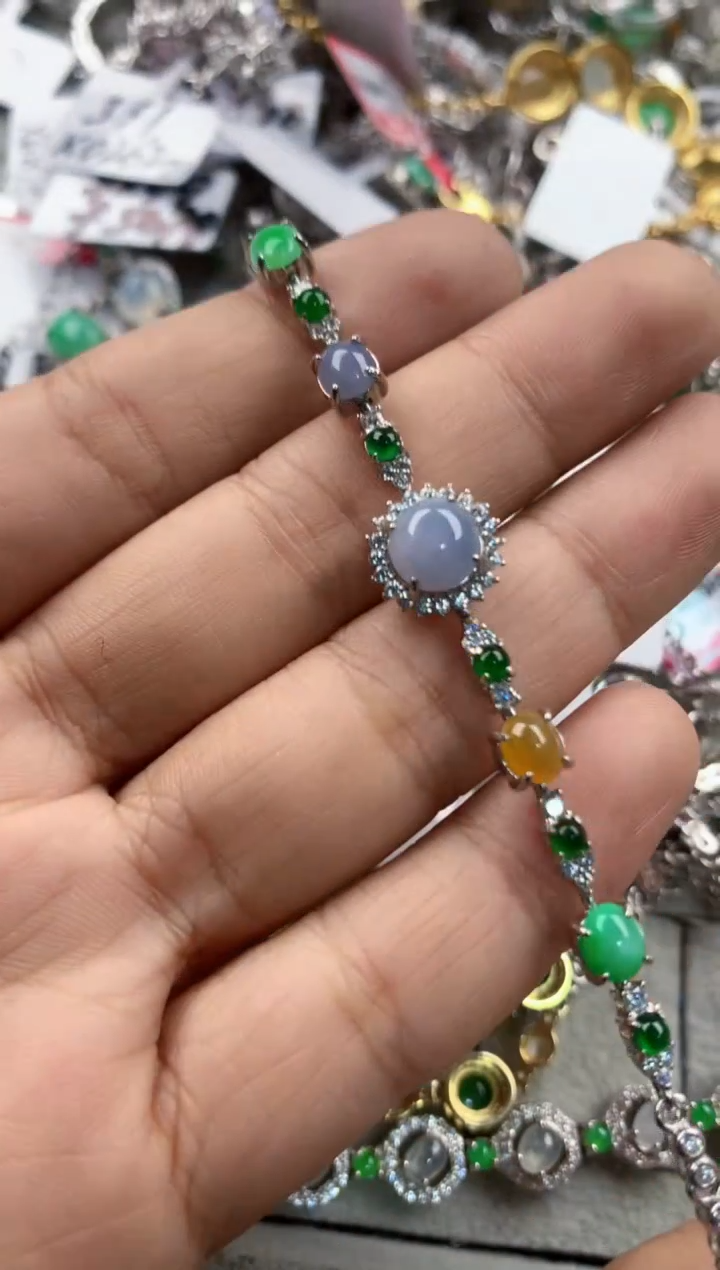 银S925镶嵌戒指翡翠3333----10