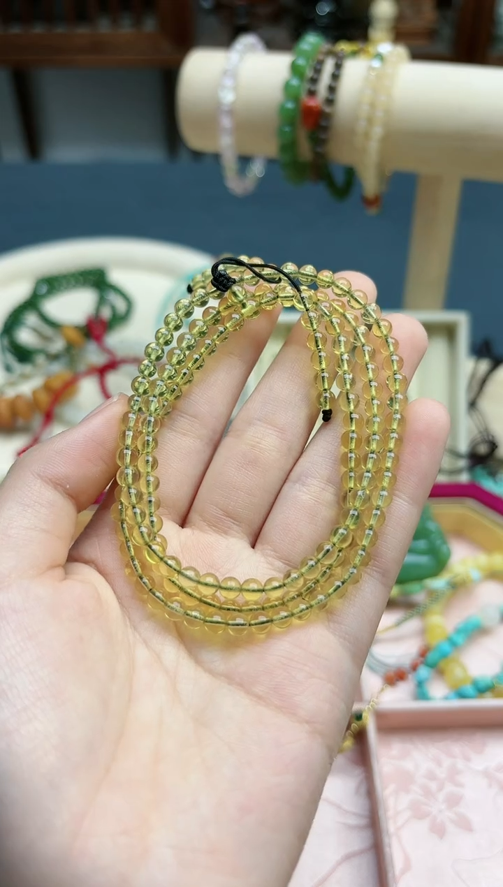 【闪购商品】蓝珀裸石未镶嵌蓝珀4+mm长串*1 YN