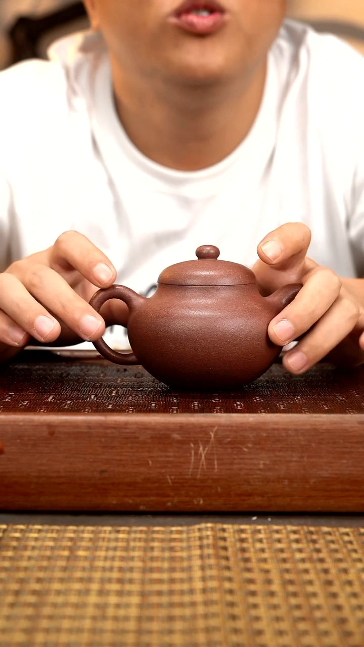 茶壶紫砂XL 全砂天青 柿园 