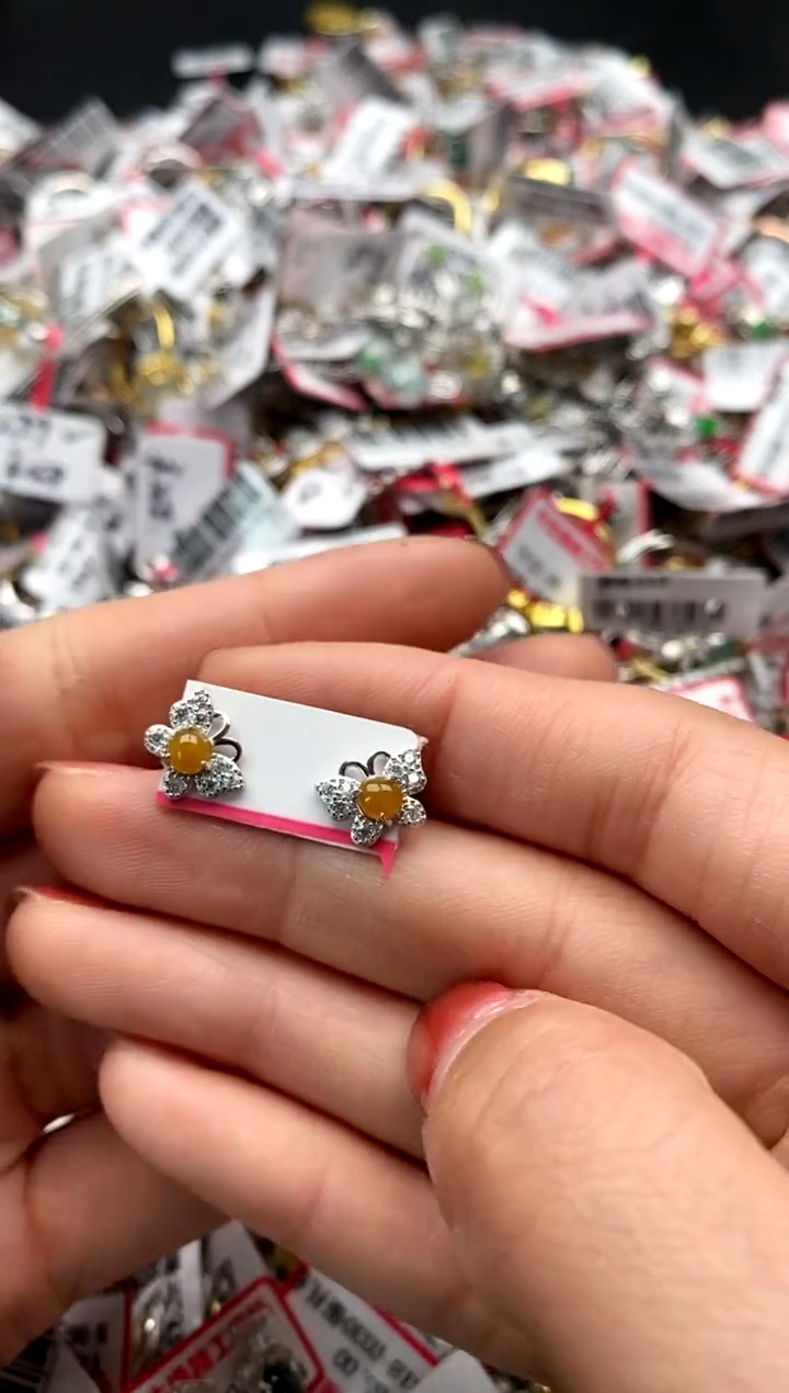 【闪购商品】翡翠戒指银S925镶嵌777777777   7