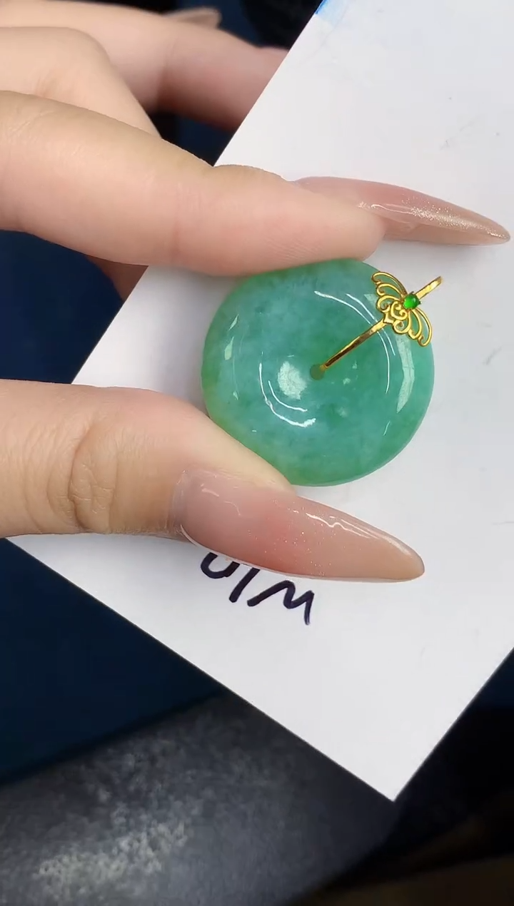 【闪购商品】翡翠颈饰18K金镶嵌000000000