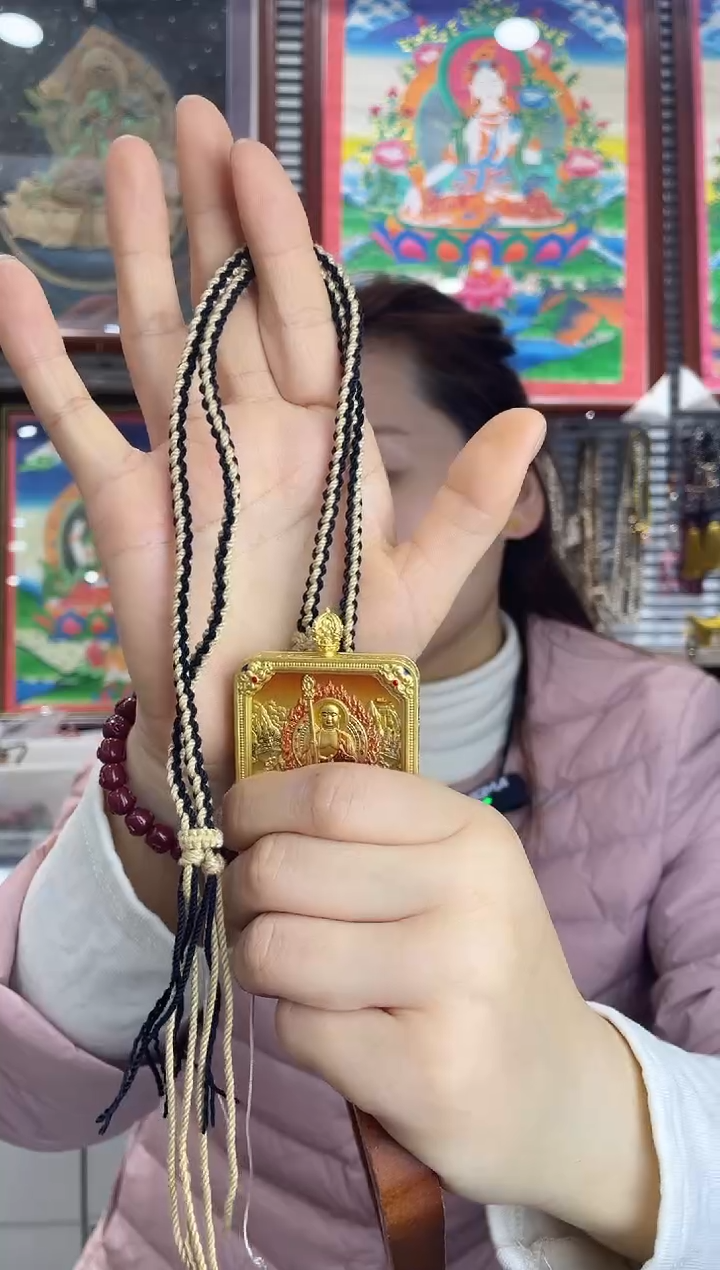 吊坠乐**姐地藏浮雕唐卡（非质量问题 不退不换）