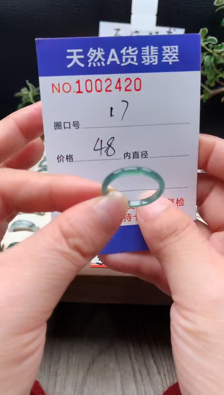 未镶嵌戒指翡翠17#