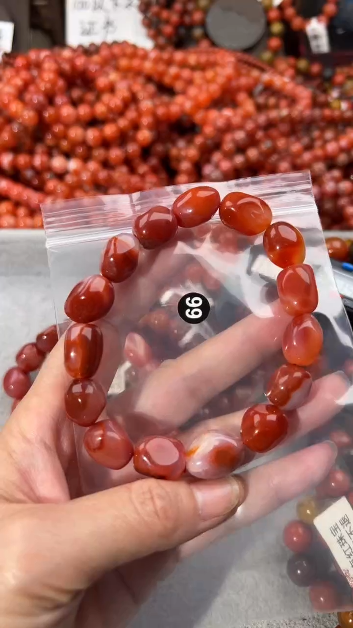 南红玛瑙手串未镶嵌12