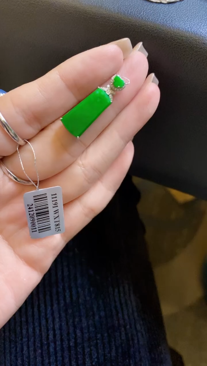【闪购商品】定制翡翠18K金镶嵌无事牌