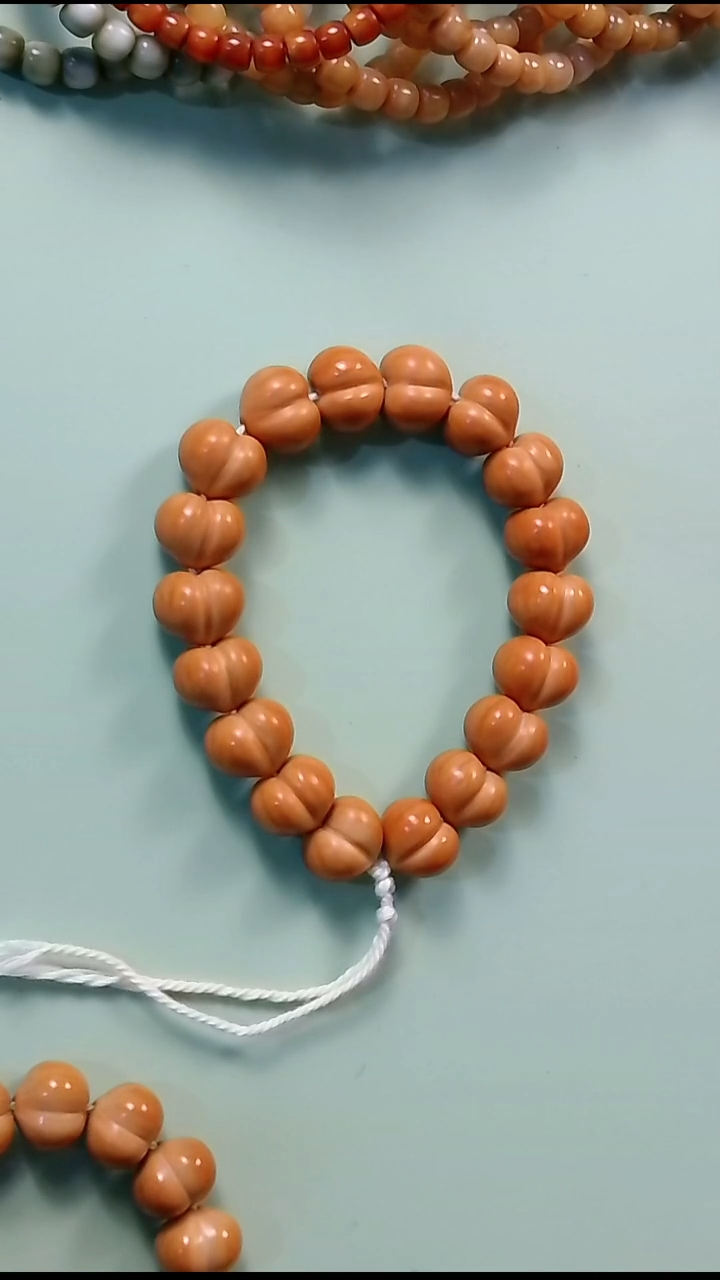 手串猴头核桃放漏-纯手工17小+柯基屁桃