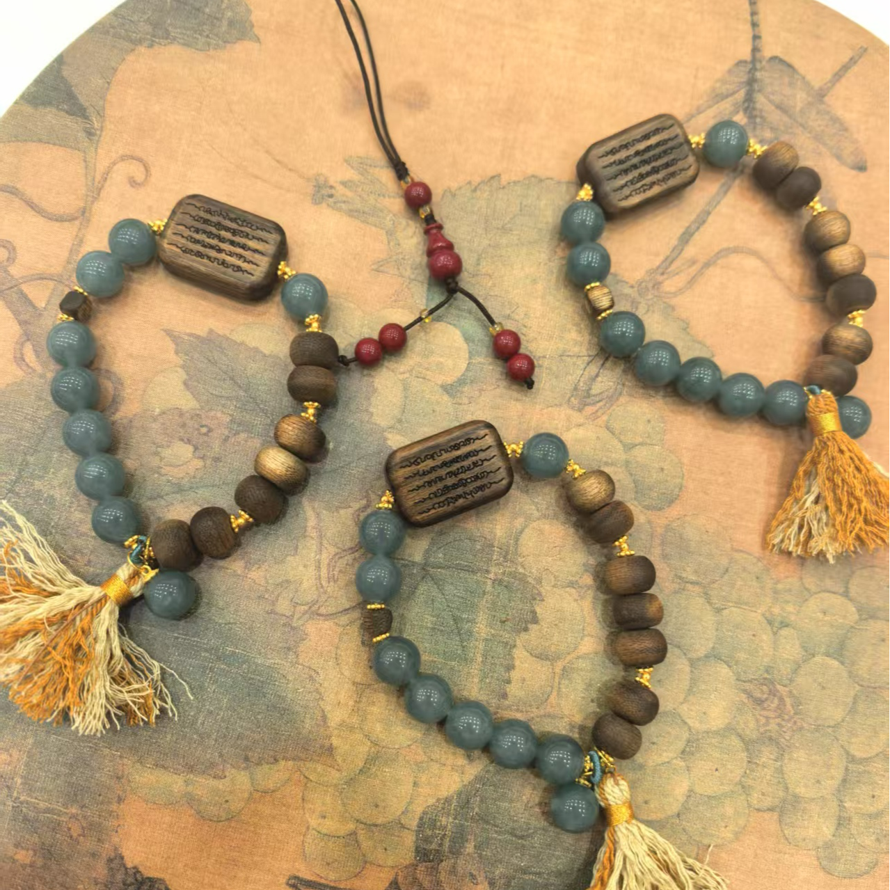 含辰砂工艺品朱砂挂件沉沉手串*1 QK 念一造物