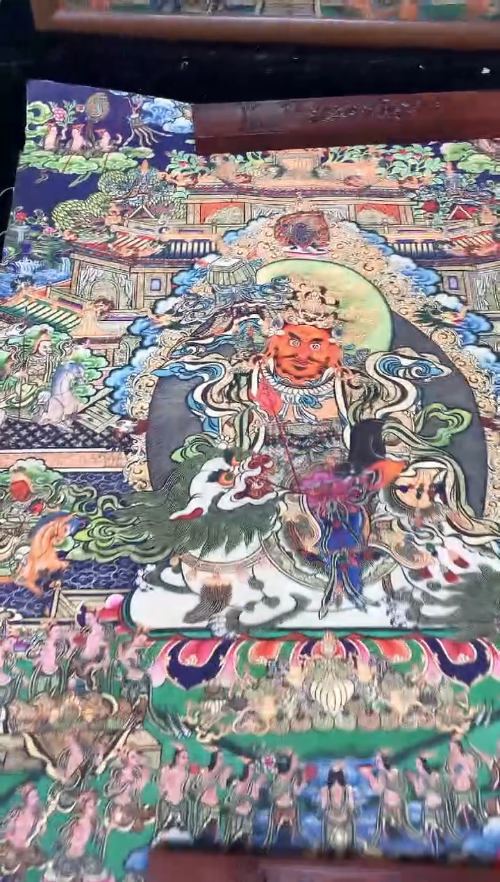 卷轴画087黄财神