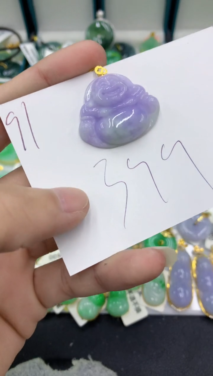 【闪购商品】翡翠颈饰18K金镶嵌翡翠