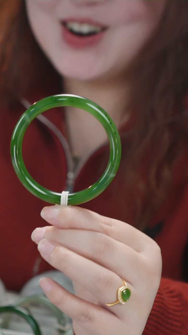 【闪购商品】和田玉手镯未镶嵌19号天然和田玉手镯拍一发一60