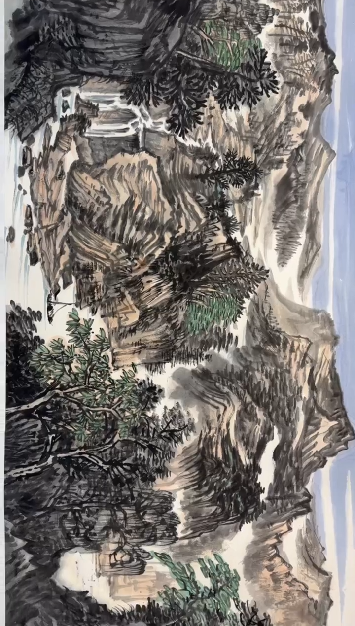 【闪购商品】国画杨智勇8平尺山水托底